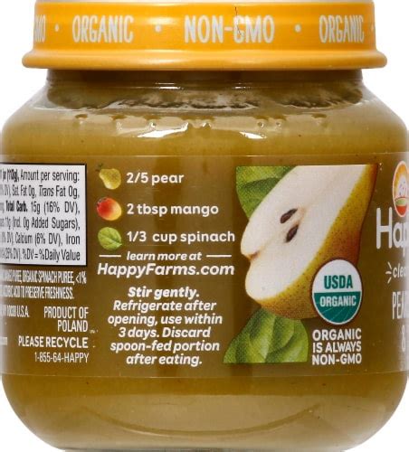 See if it's right for you. Fred Meyer - Happy Baby Organics Pears Mangos & Spinach ...