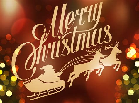 Christmas Reindeer And Sleigh Wallpapers Wallpaper Cave