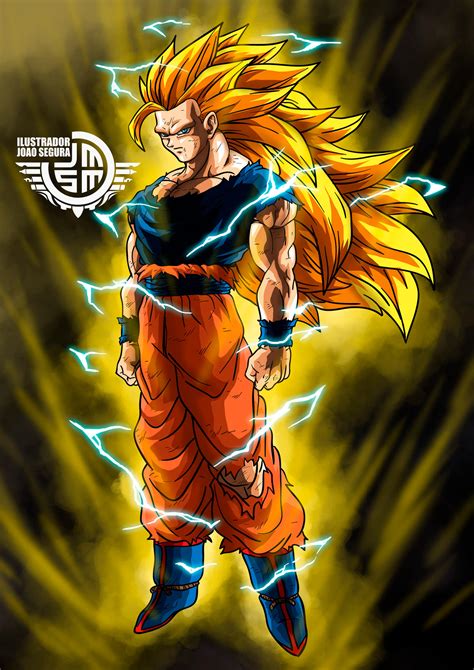 Goku Super Sayayin 3 By Ilustradorjoaosegura On Deviantart