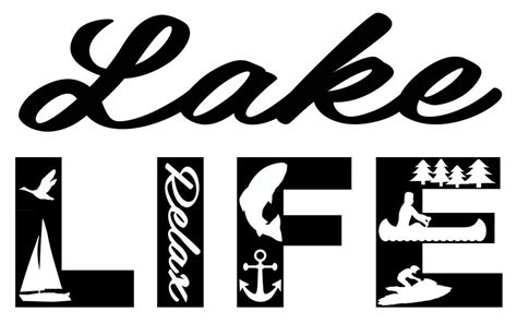 Lake Life SVG | Cricut, Cricut projects vinyl, Silhouette cameo crafts