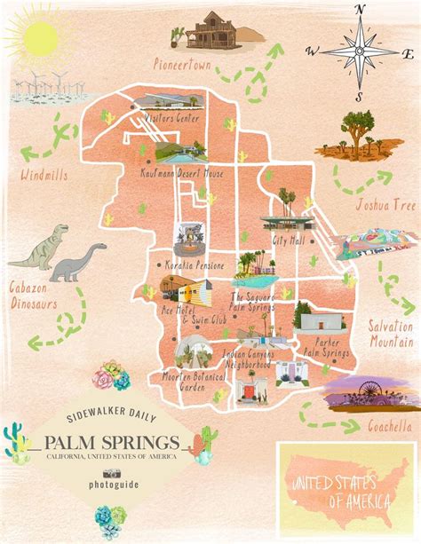 The 37 Best Places To Take Pictures In Palm Springs Palm Springs Map