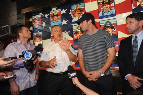 Mets Stars David Wright Matt Harvey And Zack Wheeler Visit Nyc Firehouse In Honor Of 911