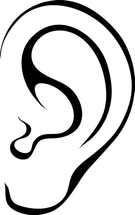 Download Transparent Ears Clipart Transparent Ear Clipart Black And