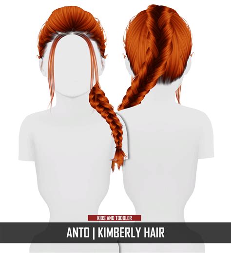 Anto Kimberly Hair Kids And Toddler Version Redheadsims Cc