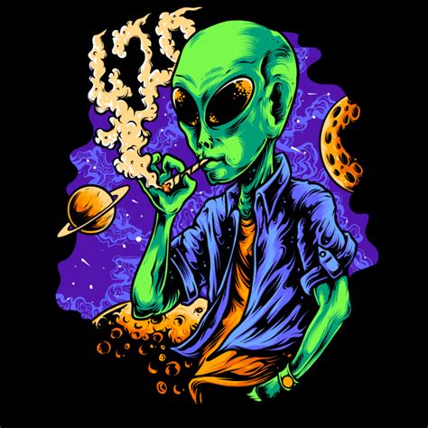 Alien Smoke Buy T Shirt Designs