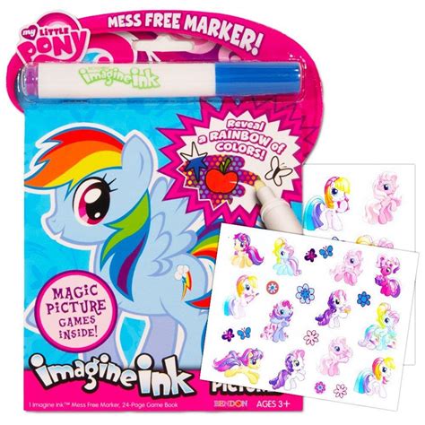 Maybe you would like to learn more about one of these? My Little Pony Imagine Ink Book Set (Includes Mess Free ...