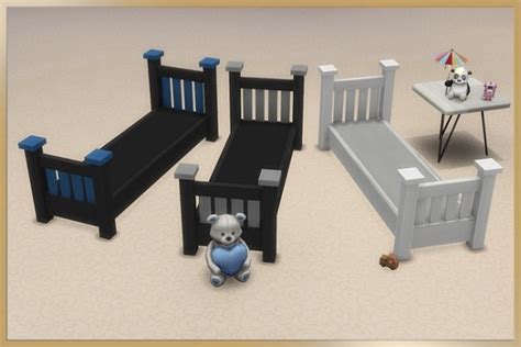 Blackys Sims 4 Zoo Single Bed Kunter Colorful By Cappu Sims 4 Downloads