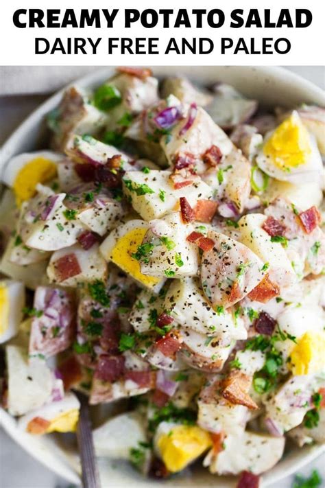 A Delicious Recipe For Dairy Free And Whole Potato Salad With