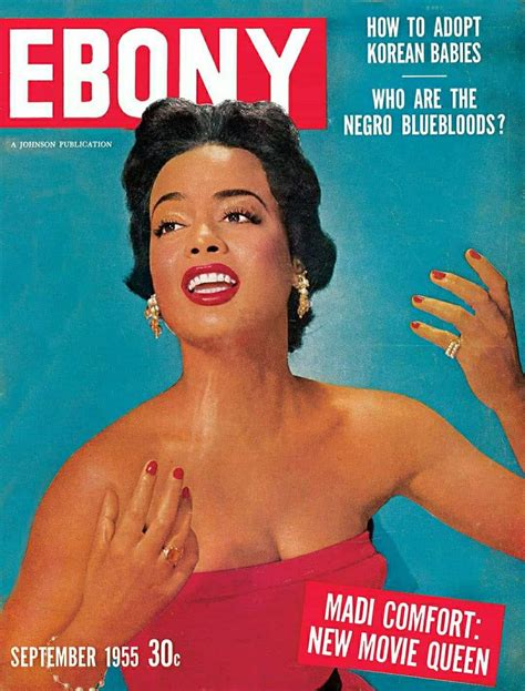 madi comfort ebony magazine september 1955 cover ebony magazine ebony magazine cover