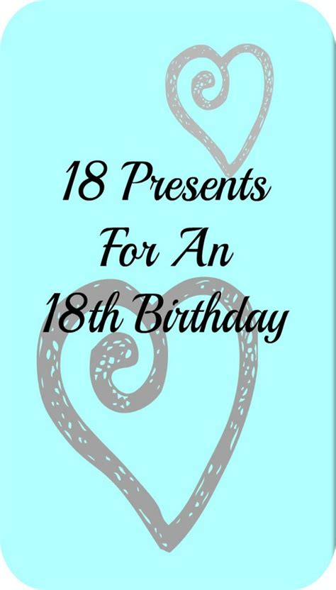 Maybe you would like to learn more about one of these? 18 Presents For An 18th Birthday | 18th birthday gifts for ...