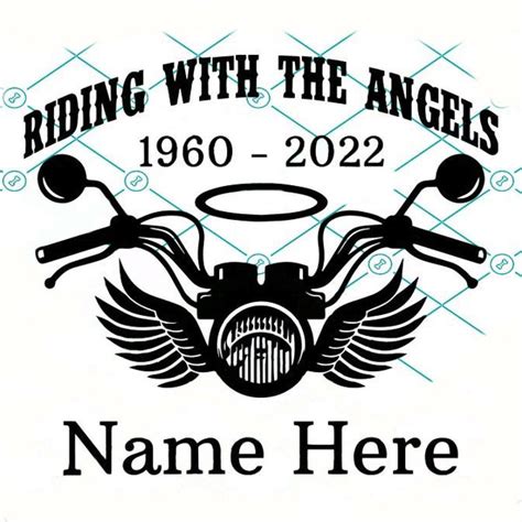 Motorcycle Angel Wing Svg Etsy