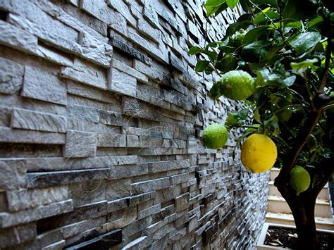 Charcoal Standard Norstone Rock Panels Stone Feature Wall Exterior
