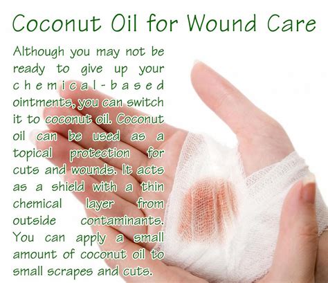 Coconut Oil For Wound Care Wound Care Beauty Skin Care Ointment