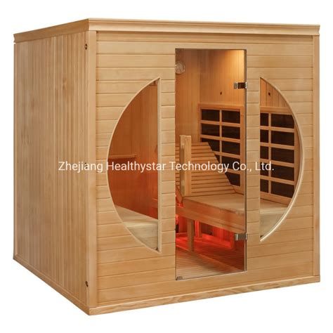 4 People Hemlock Wood Dry Sauna Rooms High Quality Indoor Sauna Room