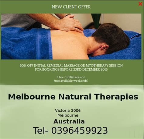 Pin On Remedial Massage Melbourne
