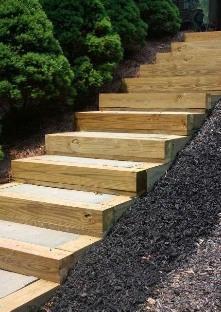 Diy Outdoor Staircase Garden Stairs Landscape Stairs Outdoor