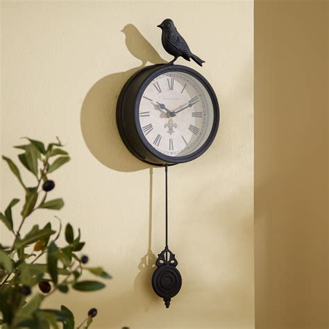 Three Posts 6 Bird Pendulum Wall Clock And Reviews Wayfair