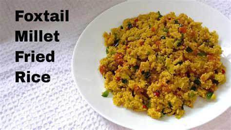 Millet Fried Rice Recipe How To Make Millet Fried Rice L Millet Recipes Youtube