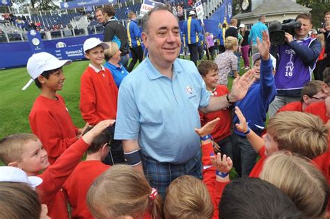 Alex salmond en zijn 17 jaar oudere vrouw moira. Ryder Cup showcase should be used as springboard to ...
