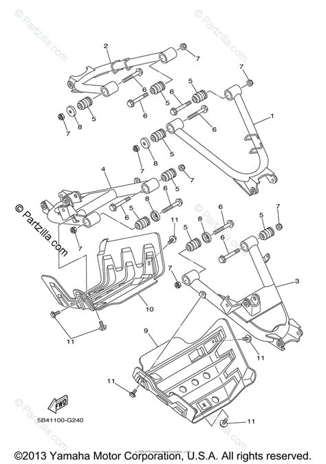 Yamaha Side By Side 2008 Oem Parts Diagram For Rear Arm