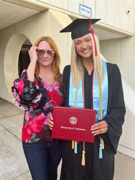Paige Drummond Graduation From University Of Arkansas
