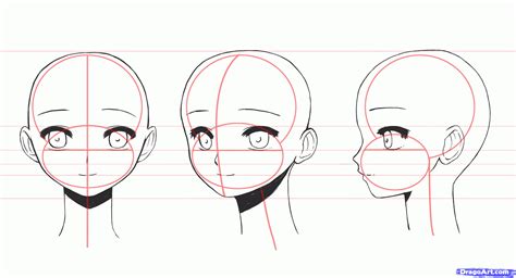 How To Draw Anime How To Draw Anime Girl Faces Step By Step Anime Heads Anime Draw
