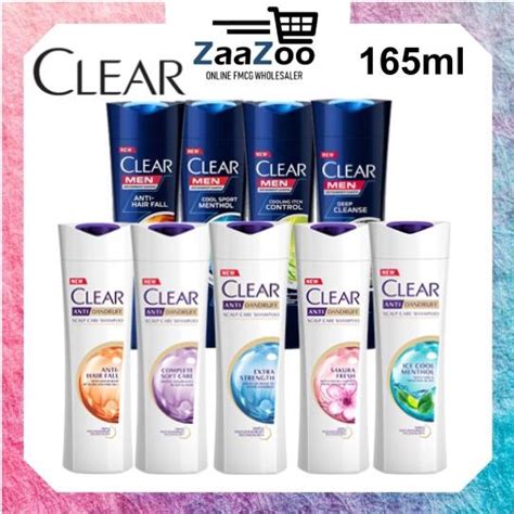 Clear Shampoo Men 165ml Cool Sport Mentholcooling Itch Controlanti