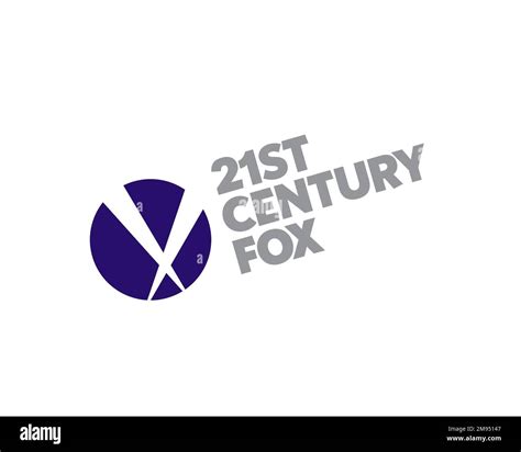 21st Century Fox Rotated Logo White Background Stock Photo Alamy