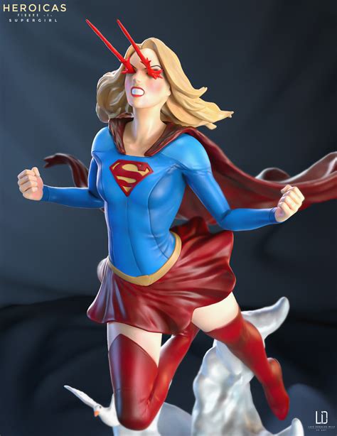 Artstation Heroicas Figure 1 Supergirl 3d Print Model Resources