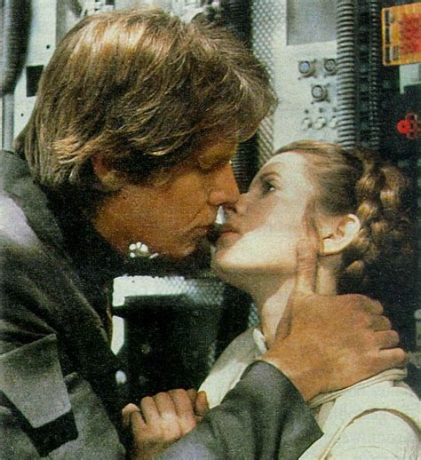 Han Solo And Princess Leia Han And Leia Movie Kisses Leia