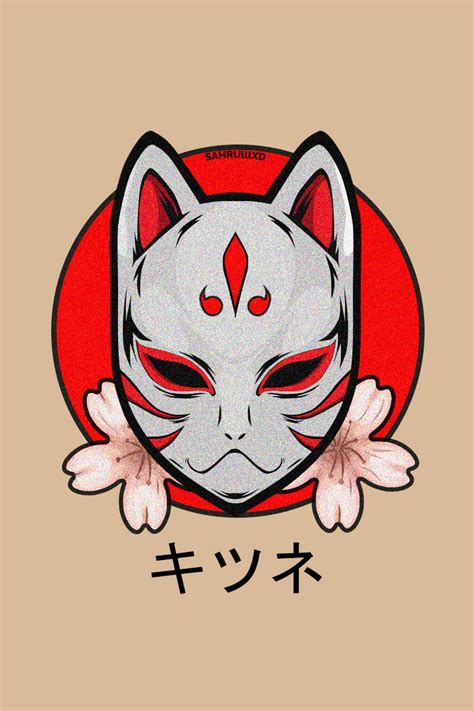 Free Download Kitsune Fox Mask On Behance [1100x1100] For Your Desktop Mobile And Tablet