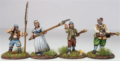 28mm Victorian Warfare Redoubt Enterprises Clubmen