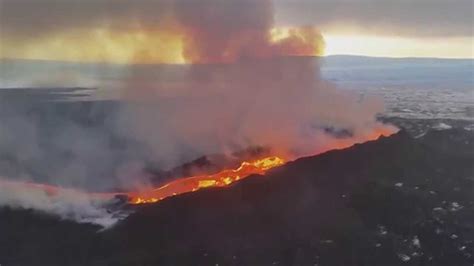 Bárðarbunga Volcano Eruption At Holuhraun Iceland December 24 2014
