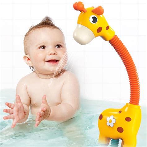 Giraffe Electric Spray Water Squirt Sprinkler Baby Bath Toys Bathtub Shower Pool Bathroom Toy