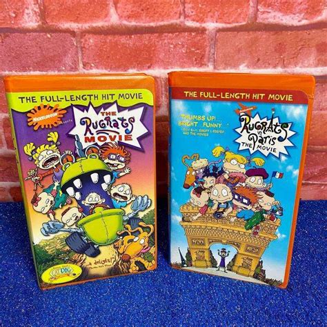 Rugrats Nickelodeon Vhs Video Tape Movie Lot Paris Tales From Crib My