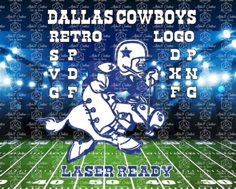 Dallas Cowboys Retro Logo Throwback Logo Svg File Laser File Laser