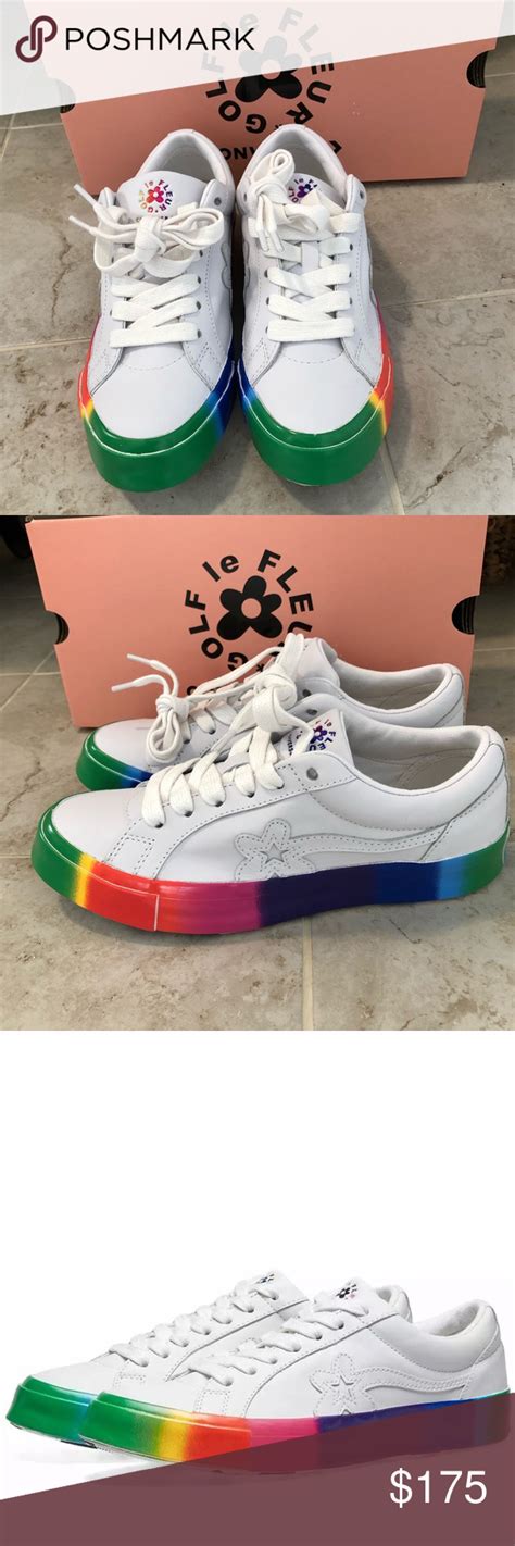 Converse Golf Le Fleur Rainbow Sneakers Converse Golf Le Fleur By Tyler The Creator One Star Low