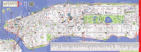 Map Of Manhattan Detailed Map Of Manhattan Ny New York Usa