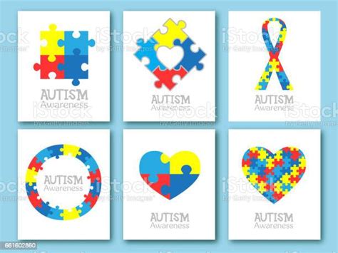 Hari Kesadaran Autisme Sedunia Simbol Tekateki Warnawarni Autisme