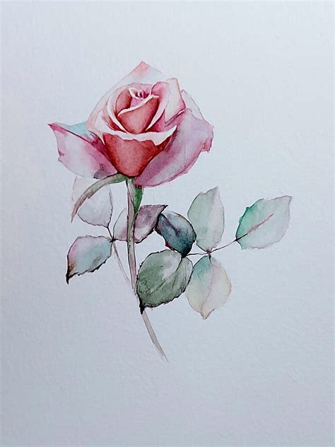 Beautiful Original Watercolor Flowers Artwork Not A Print Or Etsy Norway