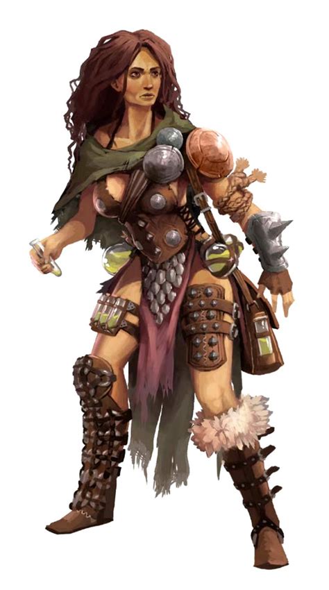 female human barbarian alchemist pathfinder pfrpg dnd dandd d20 fantasy fantasy character