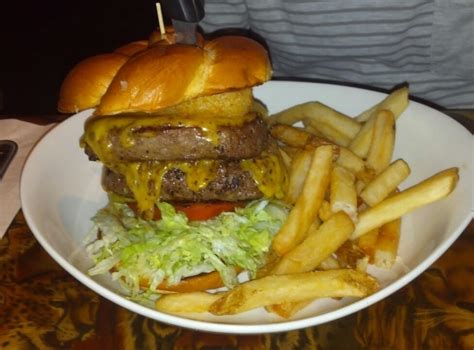 The Beastly Burger at Rainforest Cafe..... there's almost a pound o