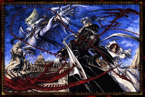 Abel Nightroad Esther Blanchett And Cain Nightroad Trinity Blood