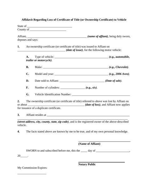 Ownership Certificate Doc Template PdfFiller