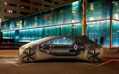 Download Wallpapers Renault Ez Go Mpv 2018 Concept Car Electric Car