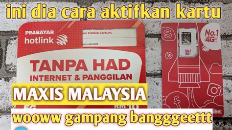 Cara Daftar Kartu Maxis Malaysia Daftar Sendiri Di Rumah Khusus