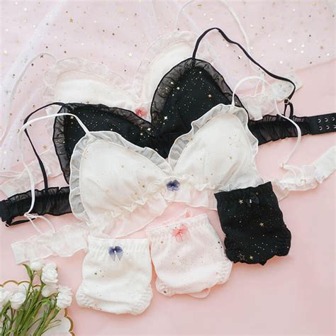 japanese sweet starry underwear bra set se20417 sanrense