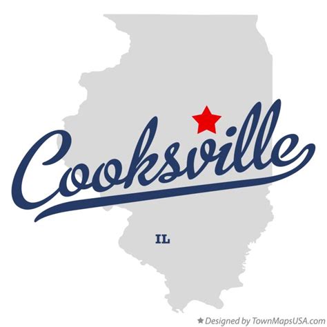 Map Of Cooksville Il Illinois