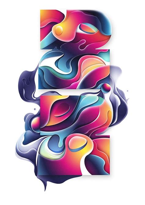 Typography2 By Rik Oostenbroek Via Behance Illustration Art Art