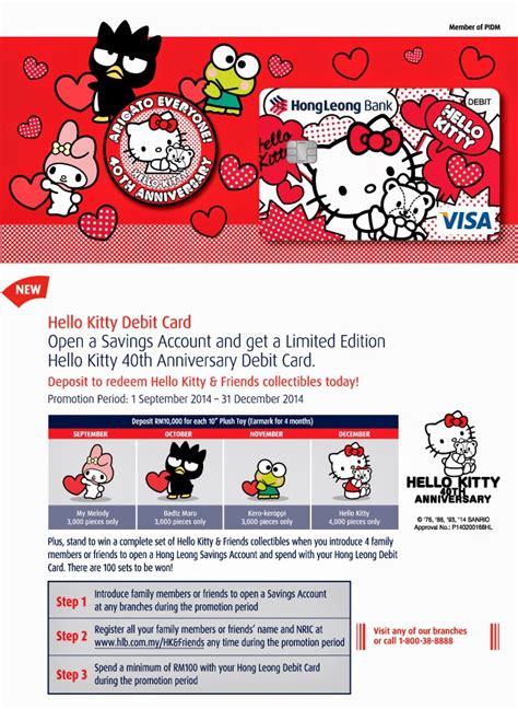 Check spelling or type a new query. Hong Leong bank Hello Kitty 40th Anniversary Debit Card - JinJinBlog.com